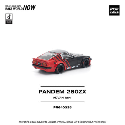 POP RACE PR64-335 Pandem Nissan 280ZX Advan 1:64 scale