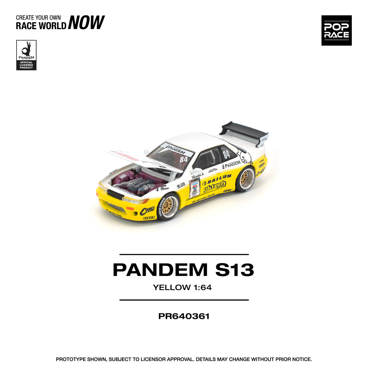 POP RACE PR64-361 PANDEM NISSAN SILVIA S13