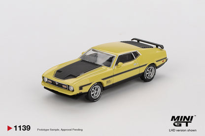 Ford Mustang Mach 1 Grabber Yellow Mini GT
