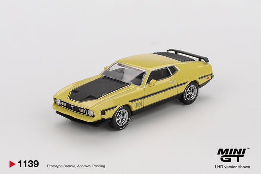 Ford Mustang Mach 1 Grabber Yellow Mini GT