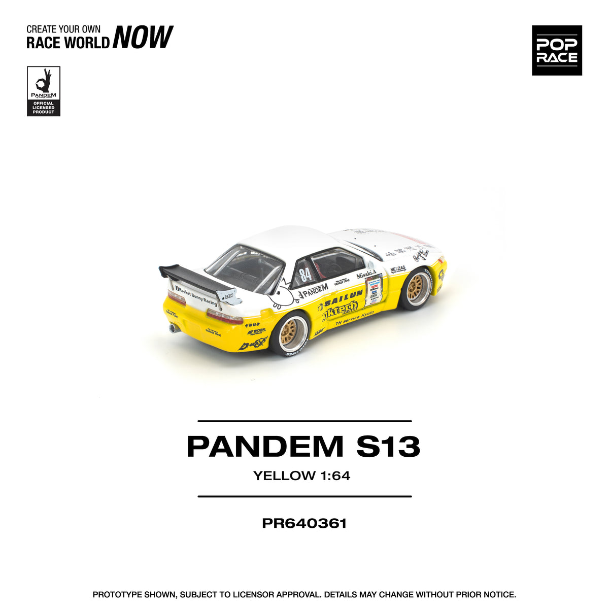 POP RACE PR64-361 PANDEM NISSAN SILVIA S13