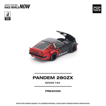 POP RACE PR64-335 Pandem Nissan 280ZX Advan 1:64 scale