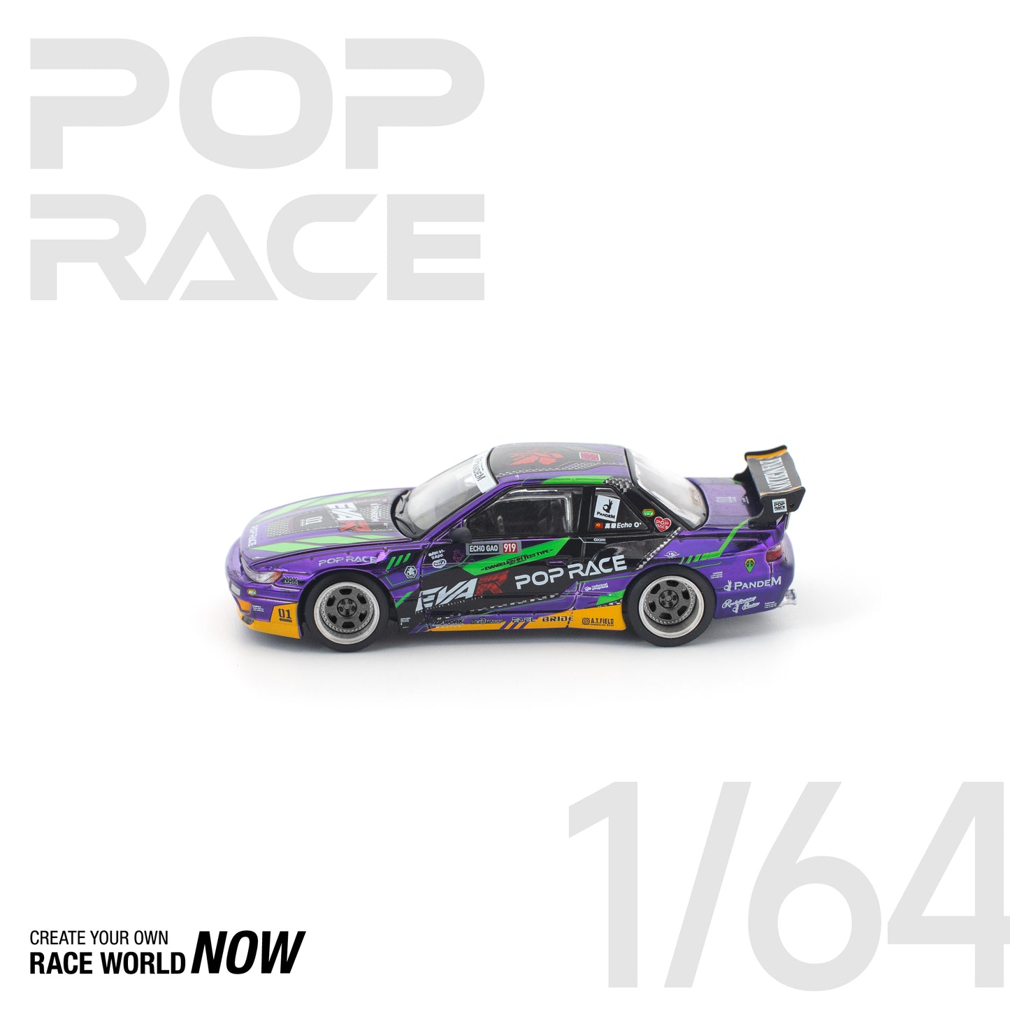 POP RACE PR64-432 EVA RT TEST TYPE-01 PANDEM S13 NISSAN SILVIA