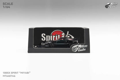 Micro Turbo 1:64 Custom Nissan 180SX MIYABI - Black
