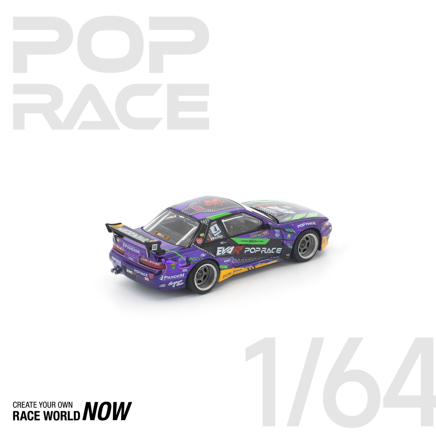 POP RACE PR64-432 EVA RT TEST TYPE-01 PANDEM S13 NISSAN SILVIA