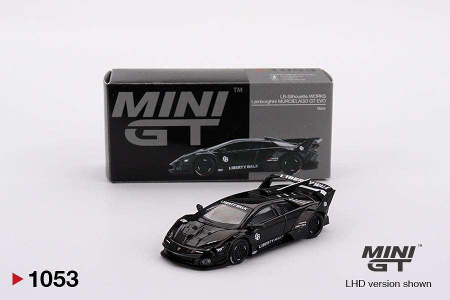 Lamborghini LB-Silhouette WORKS MURCIELAGO GT Evo Black Mini GT