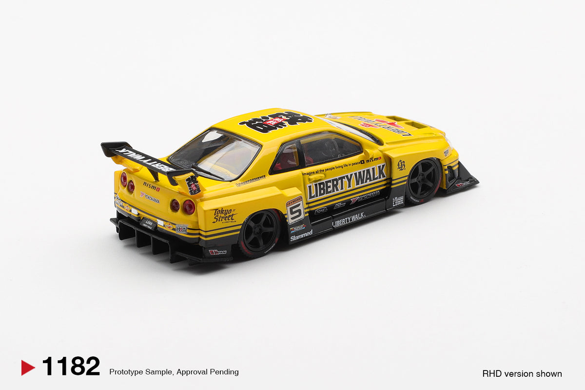 Nissan LB-ER34 Super Silhouette SKYLINE Sport Yellow Mini GT