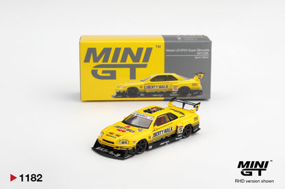 Nissan LB-ER34 Super Silhouette SKYLINE Sport Yellow Mini GT