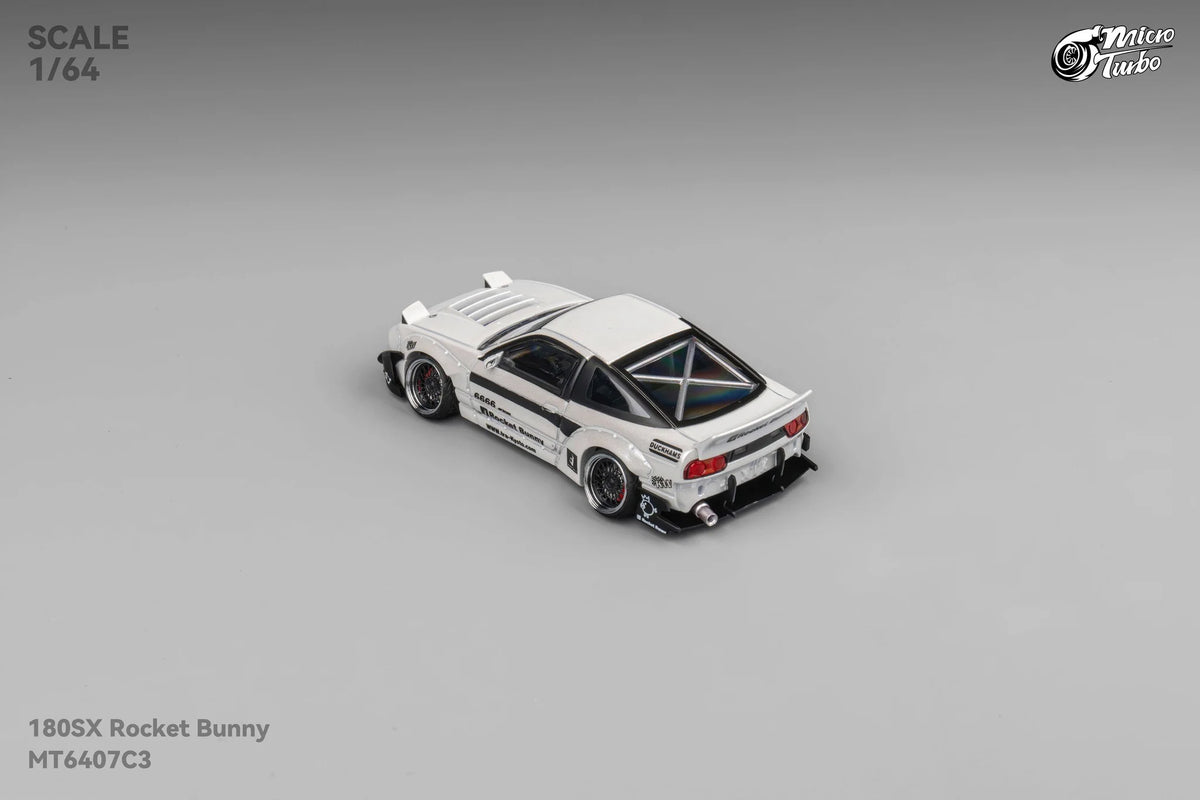 Micro Turbo Nissan 180SX Type X Rocket Bunny v2 White