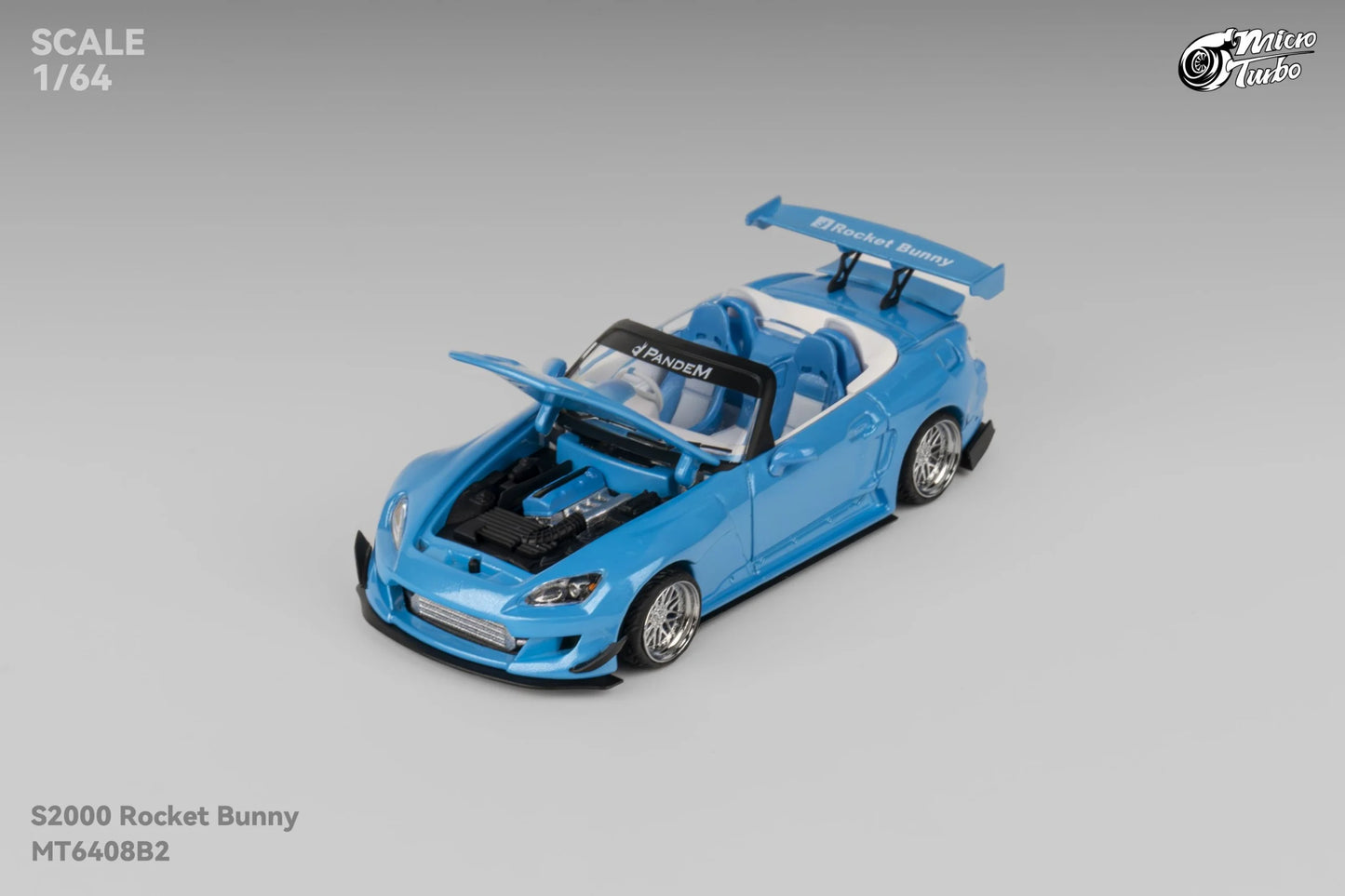 Micro Turbo Honda S2000 Pandem Rocket Bunny Blue