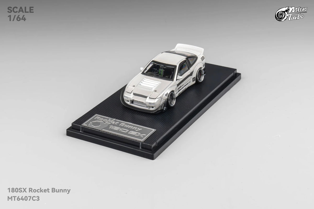 Micro Turbo Nissan 180SX Type X Rocket Bunny v2 White