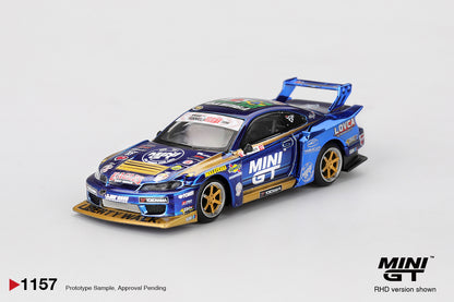 Nissan Silvia (S15) LB-Super Silhouette #555 Team MINI GT Liberty Walk 2025 Formula Drift Mini GT