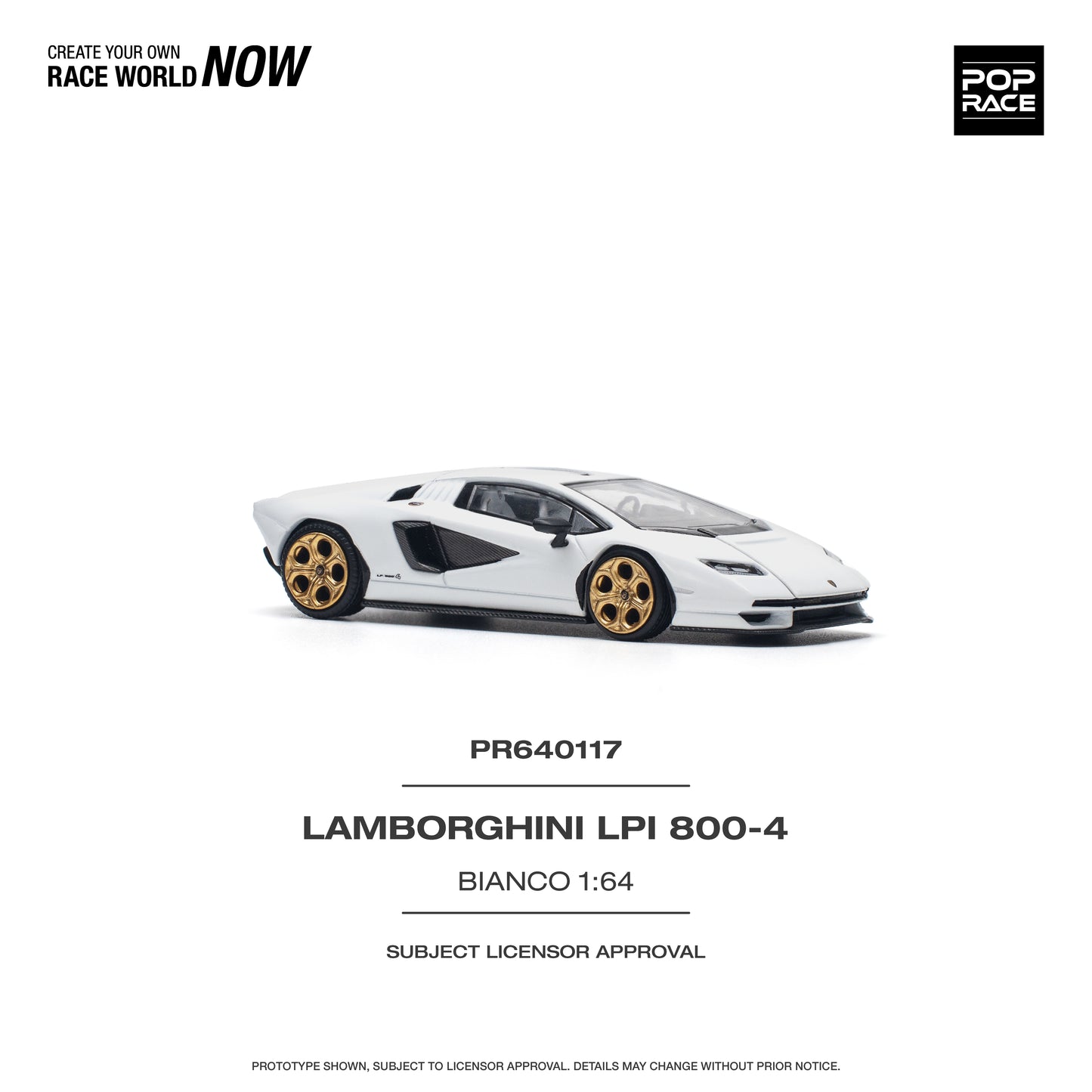 Pop Race PR64-117 Lamborghini Countach LPI 800-4