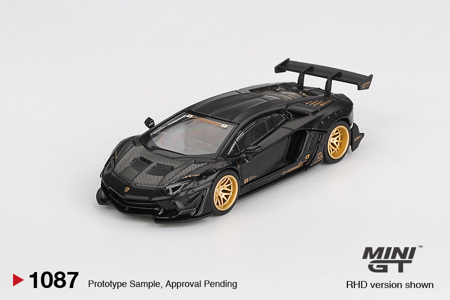 LB★WORKS Lamborghini Aventador Limited Edition Matte Black Mini GT