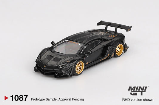 LB★WORKS Lamborghini Aventador Limited Edition Matte Black Mini GT