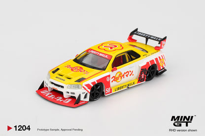 Nissan LB-ER34 Super Silhouette SKYLINE Suppaiman Okinawa Mini GT