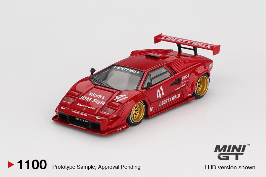 Lamborghini Countach LB-WORKS Red Mini GT