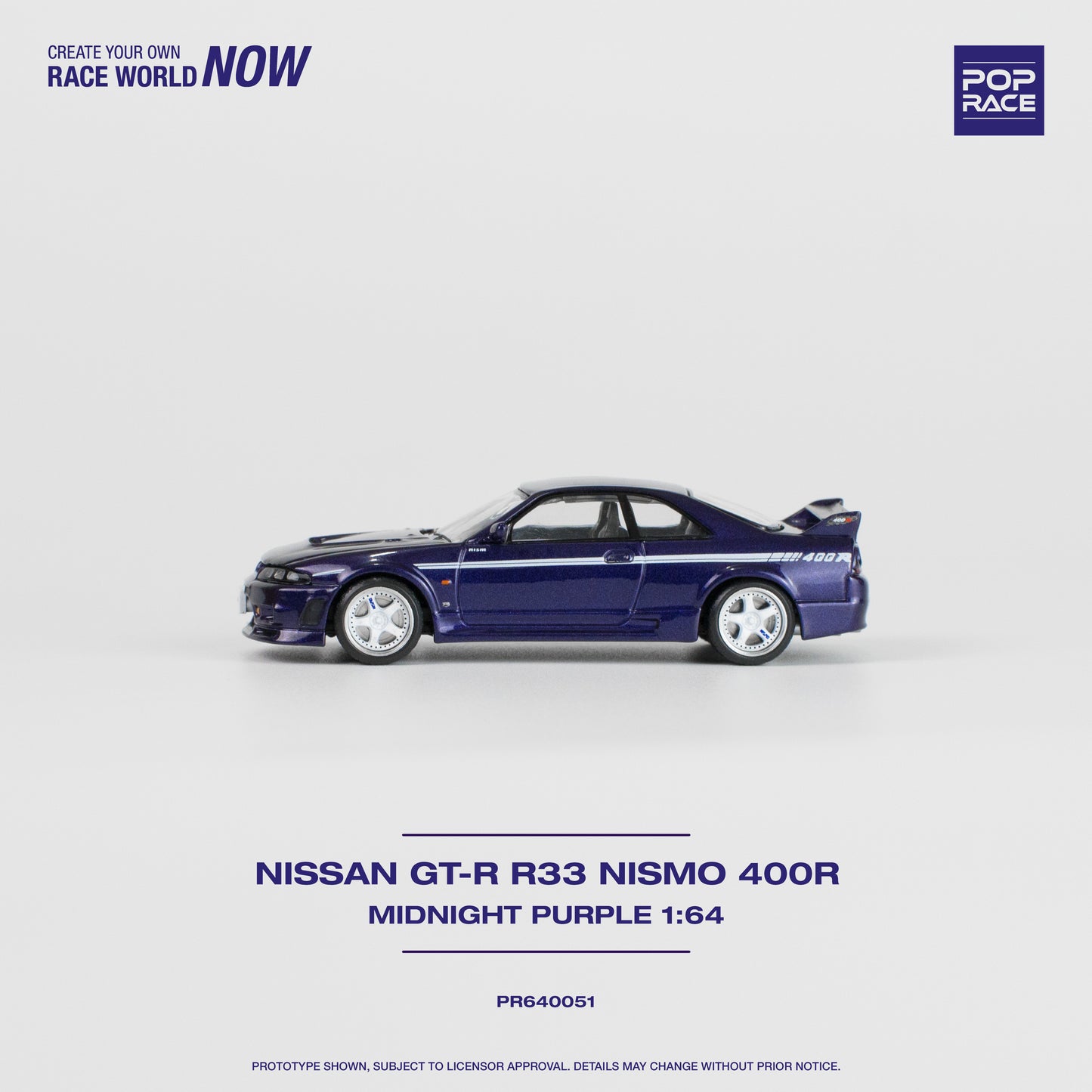 Pop Race PR64-51 GTR Nismo 400R Nissan Skyline R33