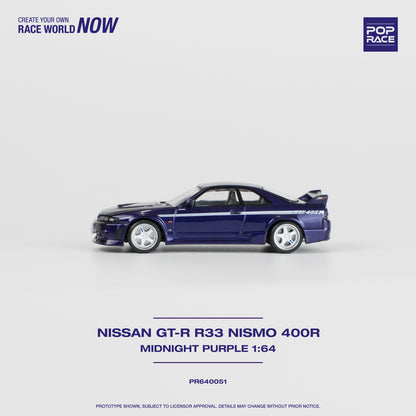 Pop Race PR64-51 GTR Nismo 400R Nissan Skyline R33