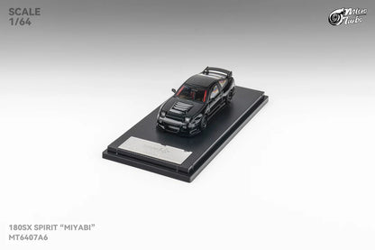Micro Turbo 1:64 Custom Nissan 180SX MIYABI - Black