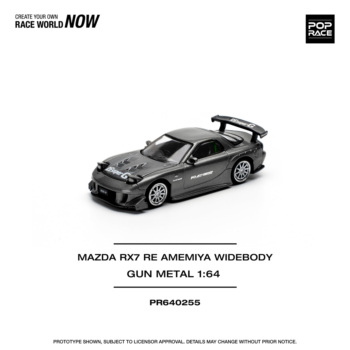 POP RACE PR64-255 MAZDA RX7 RE-AMEMIYA