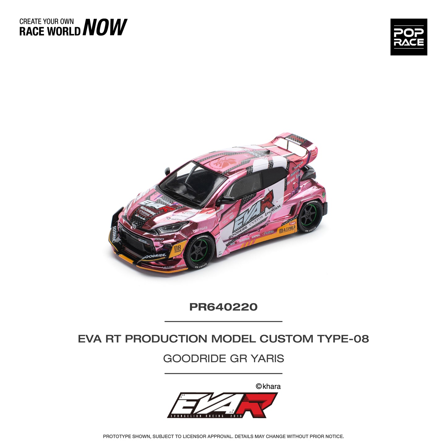 Pop Race PR64-220 Eva RT Production Model Custom Type-08 Goodride Toyota Gr Yaris