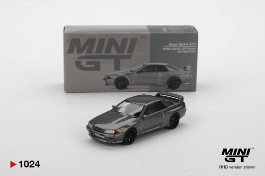 Nissan Skyline GT-R NISMO BNR32 CRS Version Dark Metal Gray Mini GT