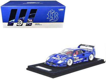 Ferrari F40 LBWK INNO18 Blue Tokyo Auto Salon 2024 -- INNO18 1:18