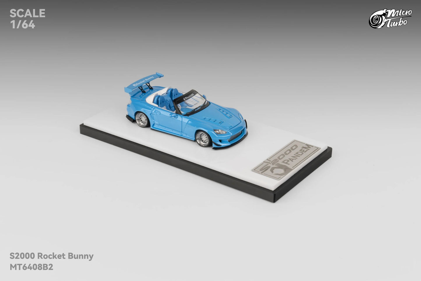 Micro Turbo Honda S2000 Pandem Rocket Bunny Blue