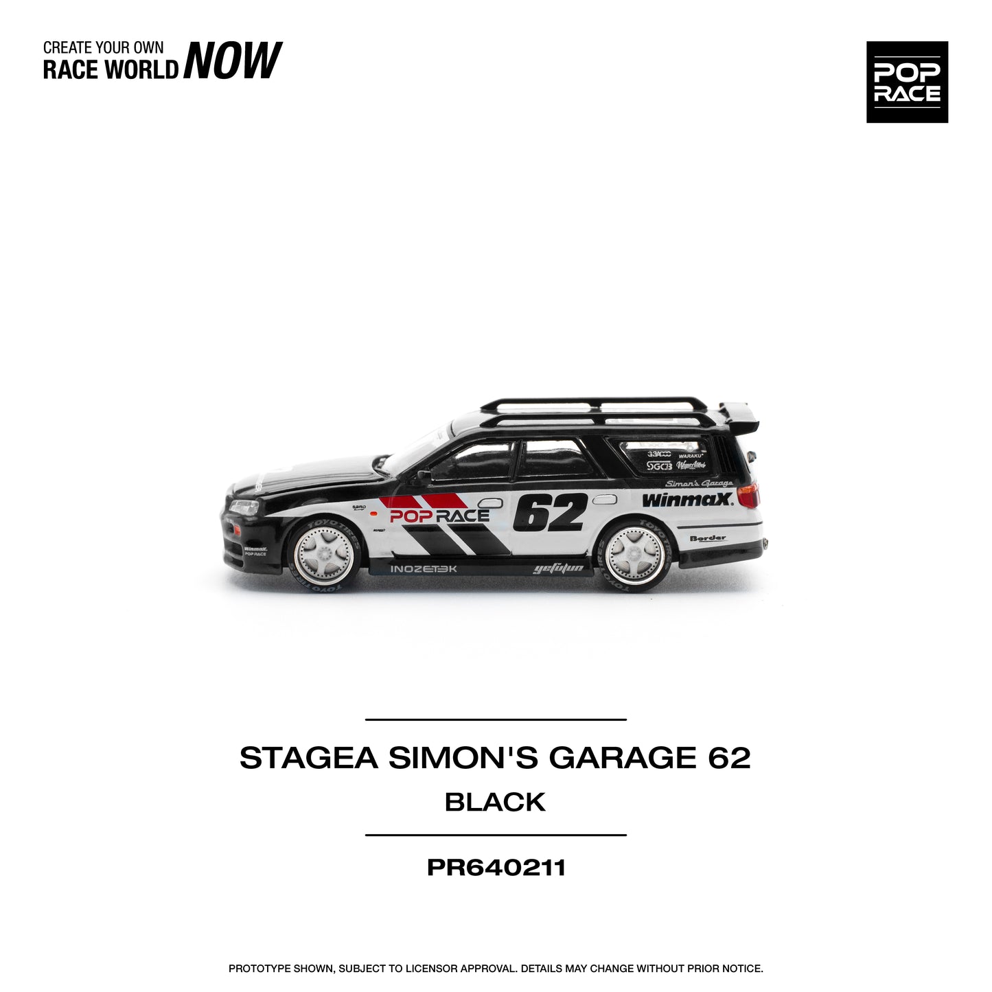 Pop Race PR64-211 Stagea R34 Wagon