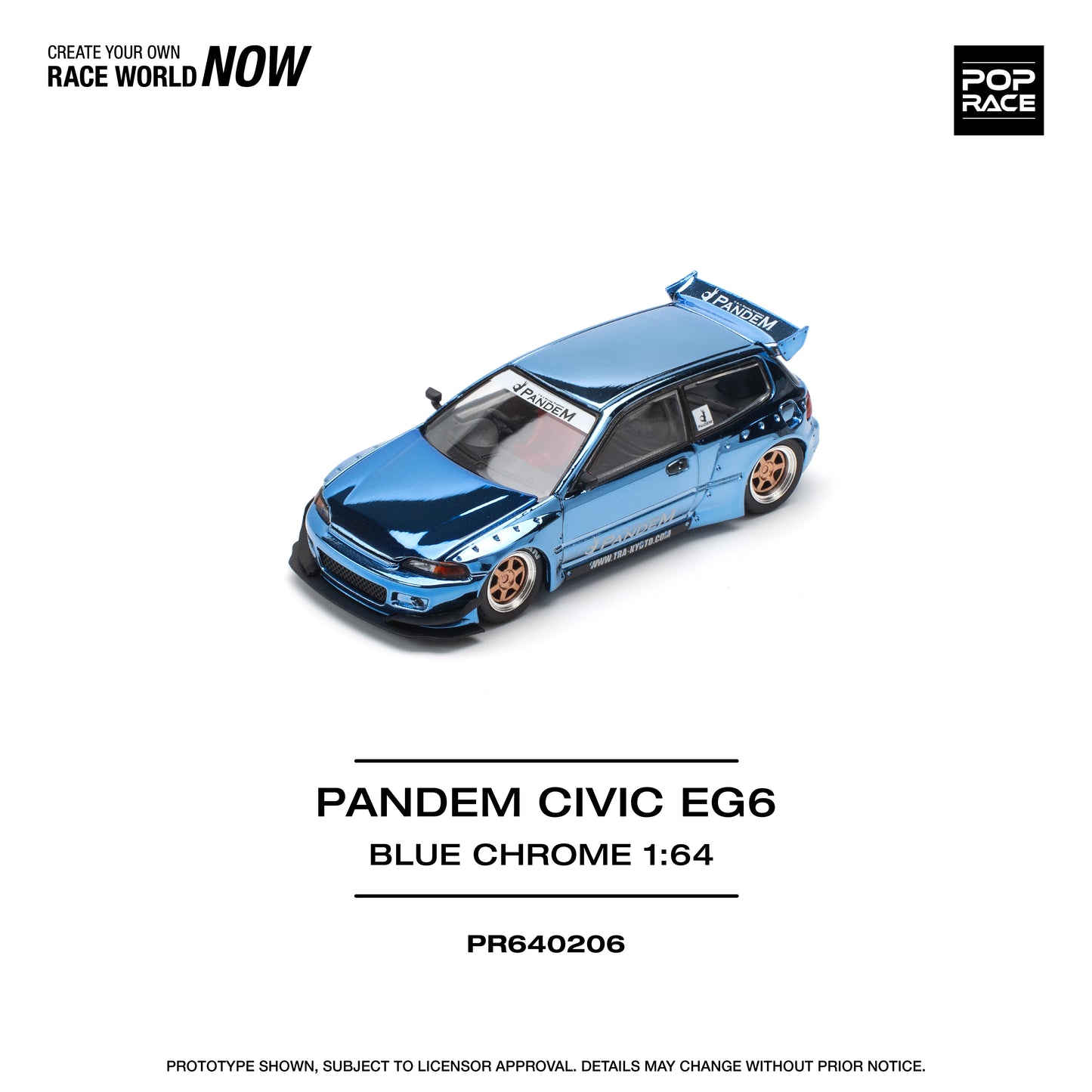 Pop Race PR64-206 Pandem Civic EG6