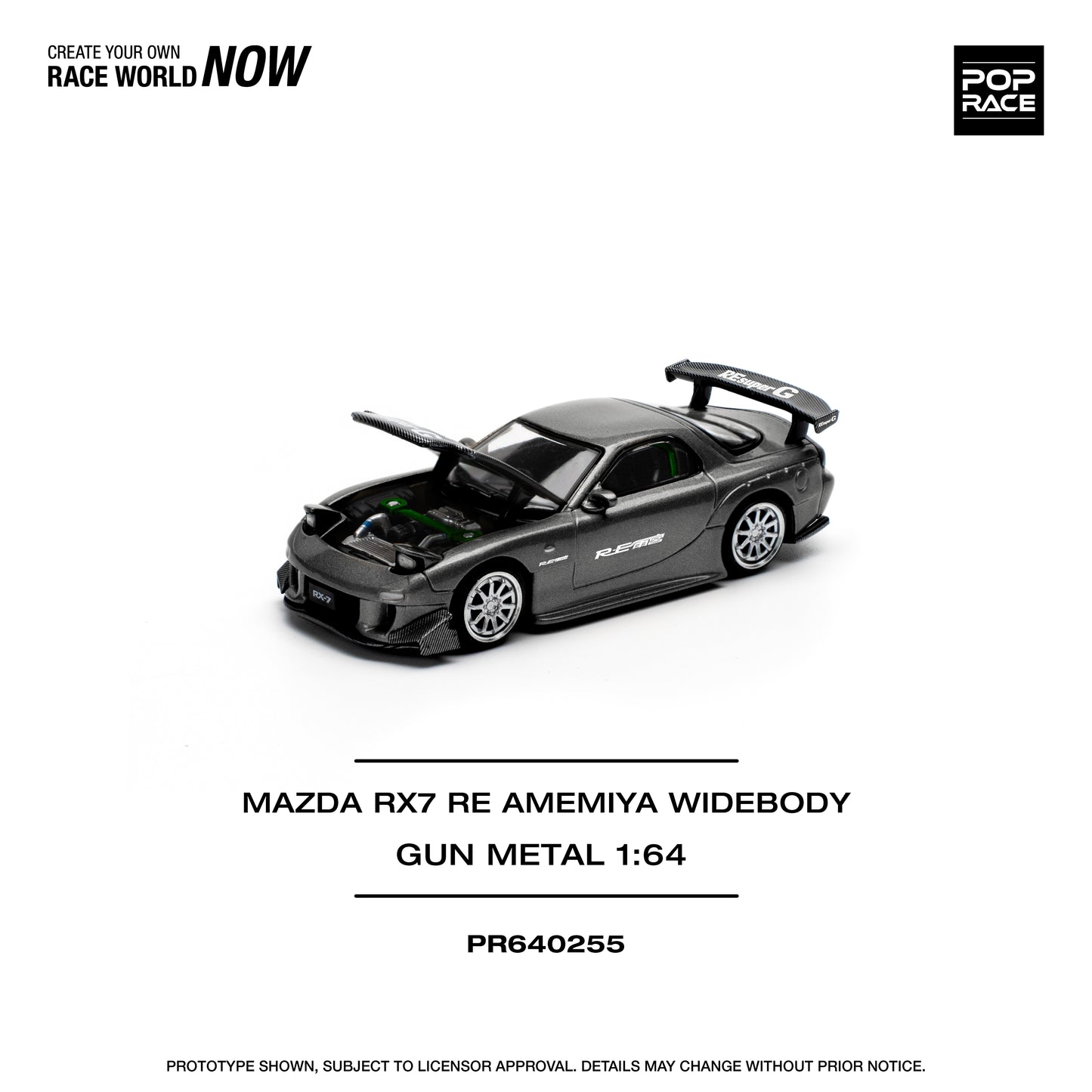 POP RACE PR64-255 MAZDA RX7 RE-AMEMIYA