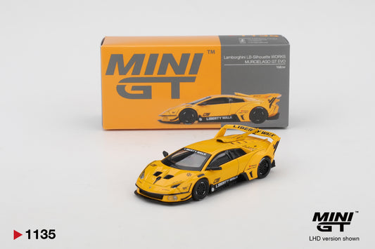 Lamborghini LB-Silhouette WORKS MURCIELAGO GT Evo Yellow Mini GT