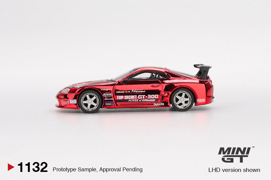 Toyota Supra (A80) Top Secret GT-300 Top Secret Red Chrome Mini GT
