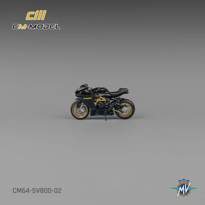 CM Model MV Agusta SV800 Black with Showgirl – CM64-SV800-02