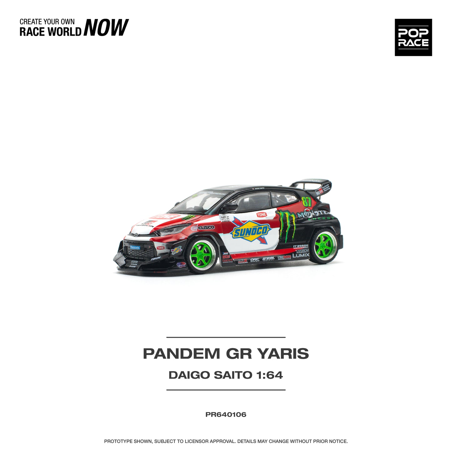 Pop Race PR64-106 Pandem Gr Yaris