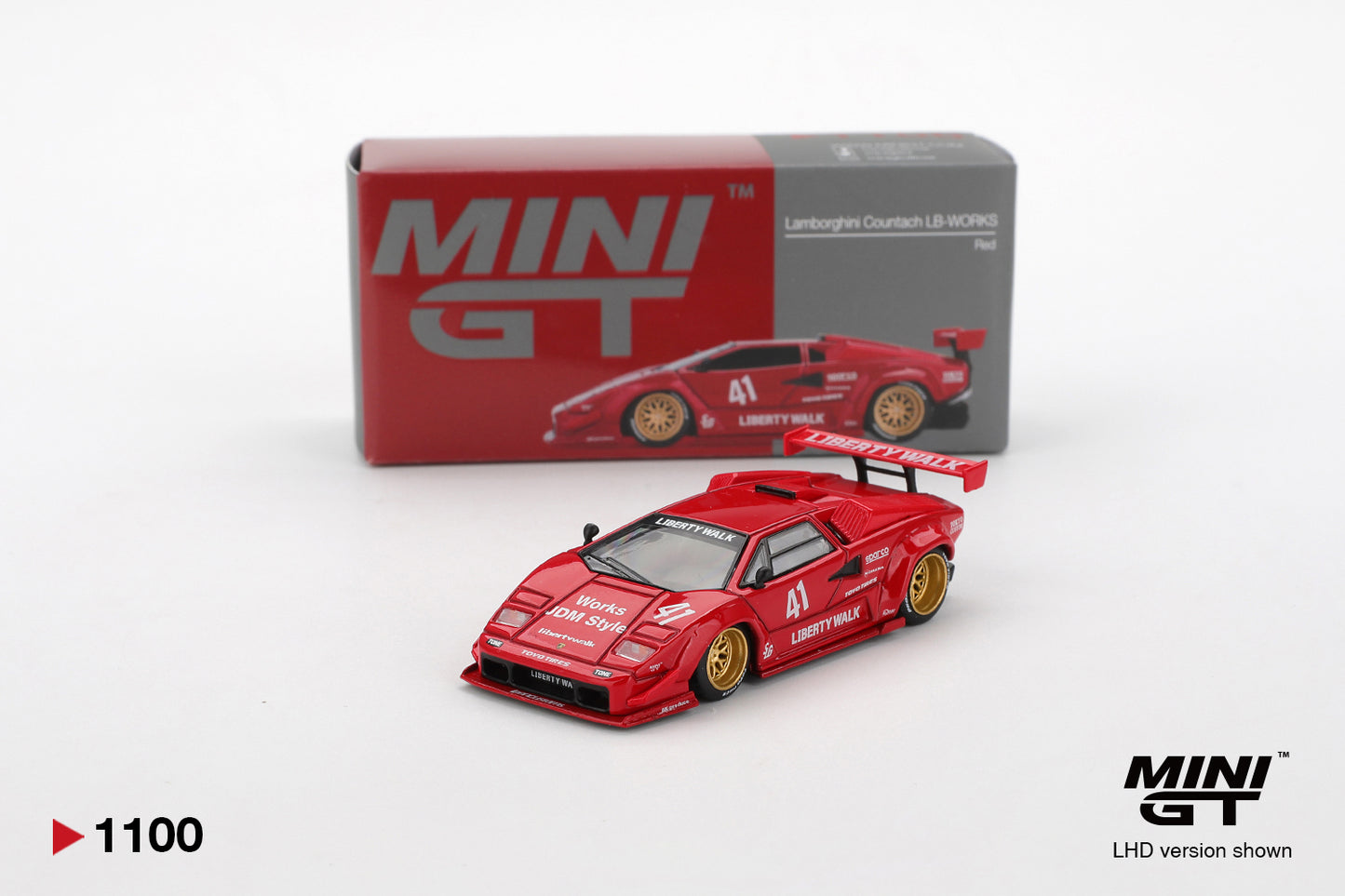 Lamborghini Countach LB-WORKS Red Mini GT