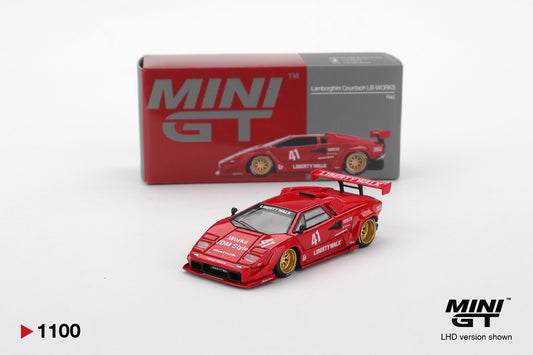 Lamborghini Countach LB-WORKS Red Mini GT