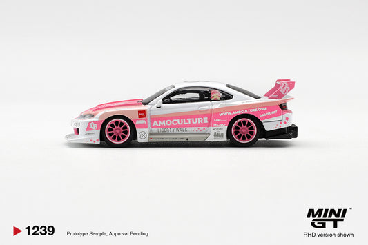 Nissan SILVIA (S15) LB-Super Silhouette AMOCULTURE 1:64 scale