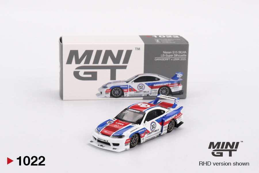 Nissan LB-Super Silhouette S15 SILVIA GARASIDRIFT x LBWK 2025 Mini GT