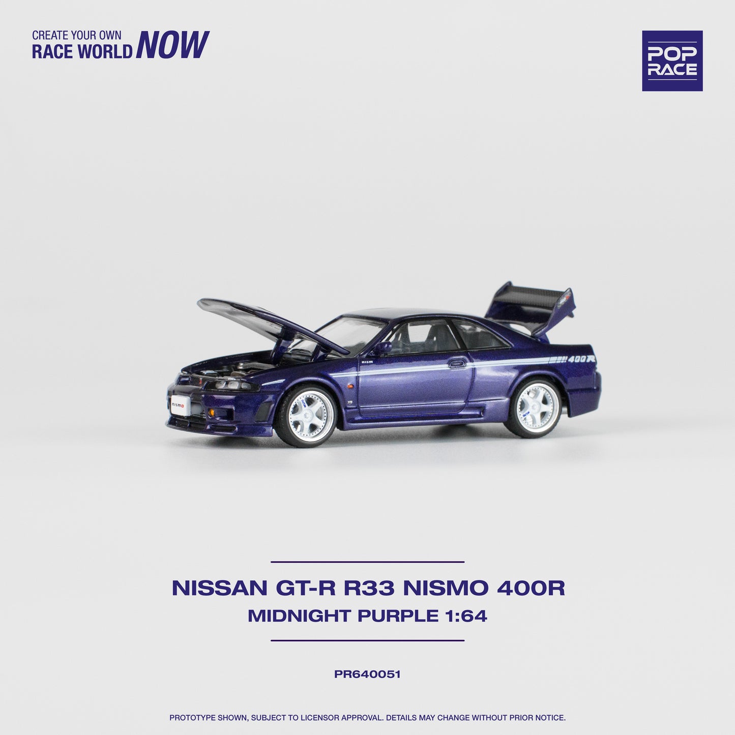 Pop Race PR64-51 GTR Nismo 400R Nissan Skyline R33