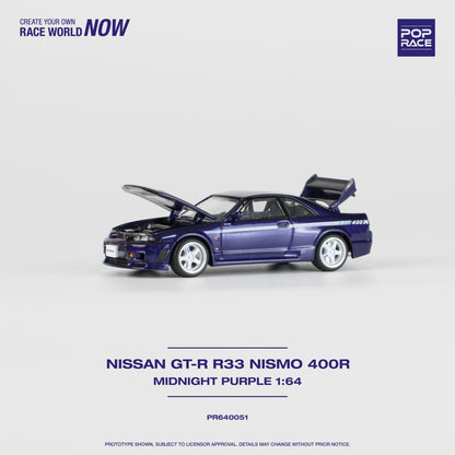 Pop Race PR64-51 GTR Nismo 400R Nissan Skyline R33