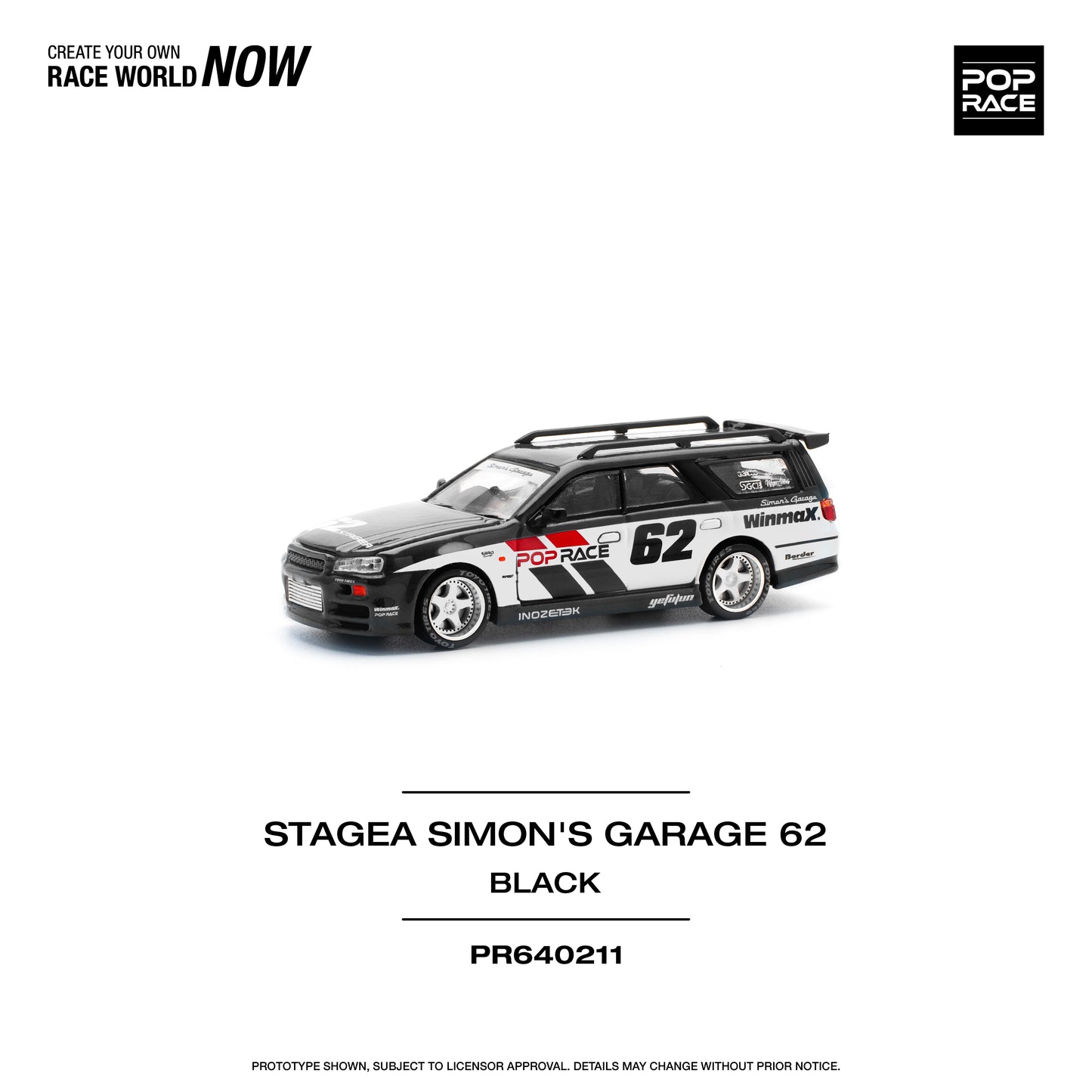 Pop Race PR64-211 Stagea R34 Wagon