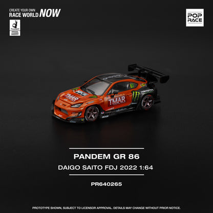 Pop Race PR64-265 Toyota Pandem GR 86 Daigo Saito FDJ 2022