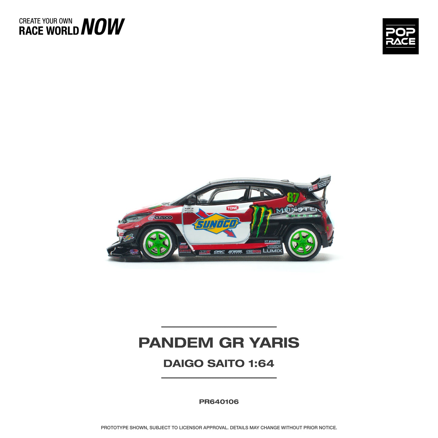 Pop Race PR64-106 Pandem Gr Yaris
