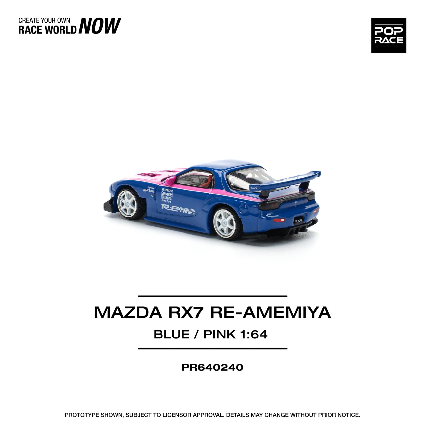 POP RACE PR64-240 MAZDA RX7 RE-AMEMIYA