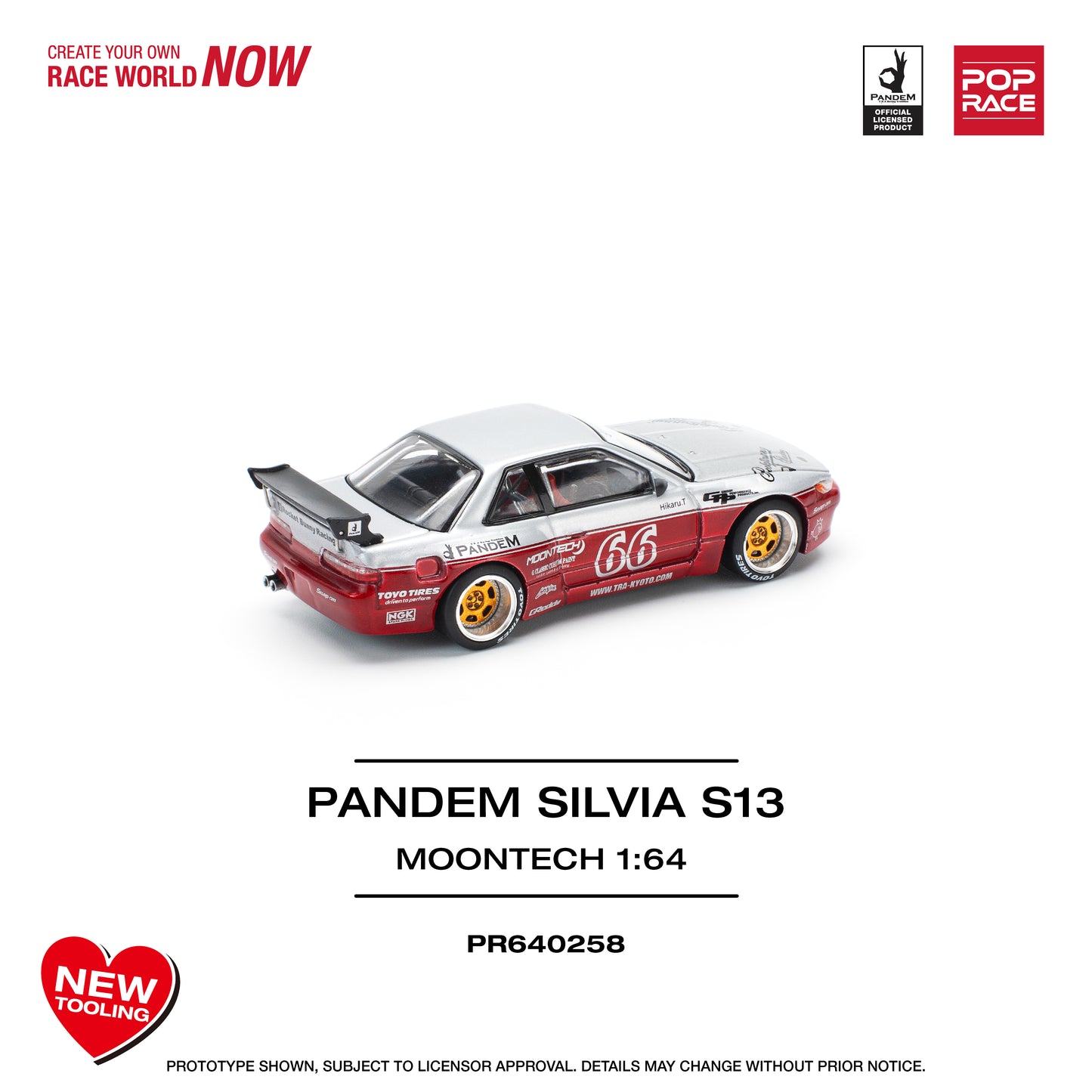 Pop Race PR64-258 Pandem Nissan Silvia S13
