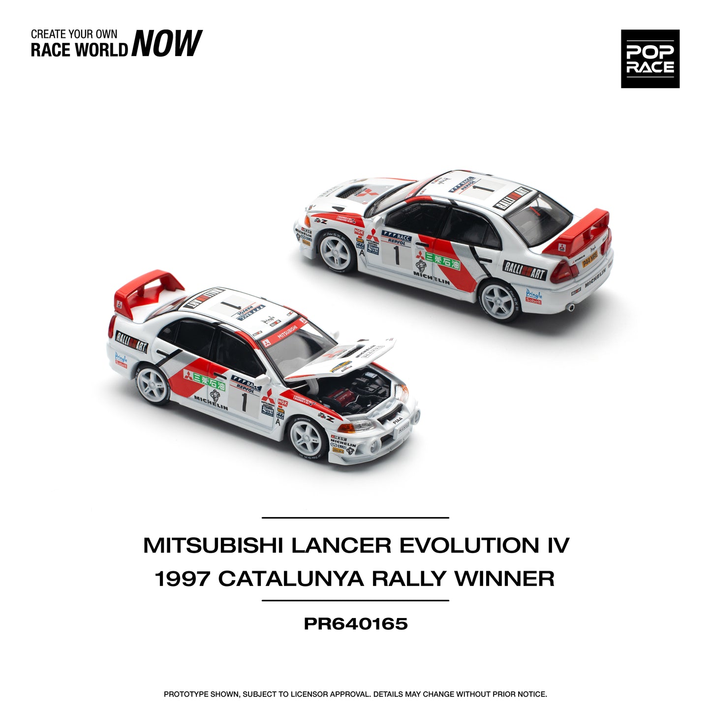 Pop Race PR64-165 Mitsubishi Lancer Evolution IV