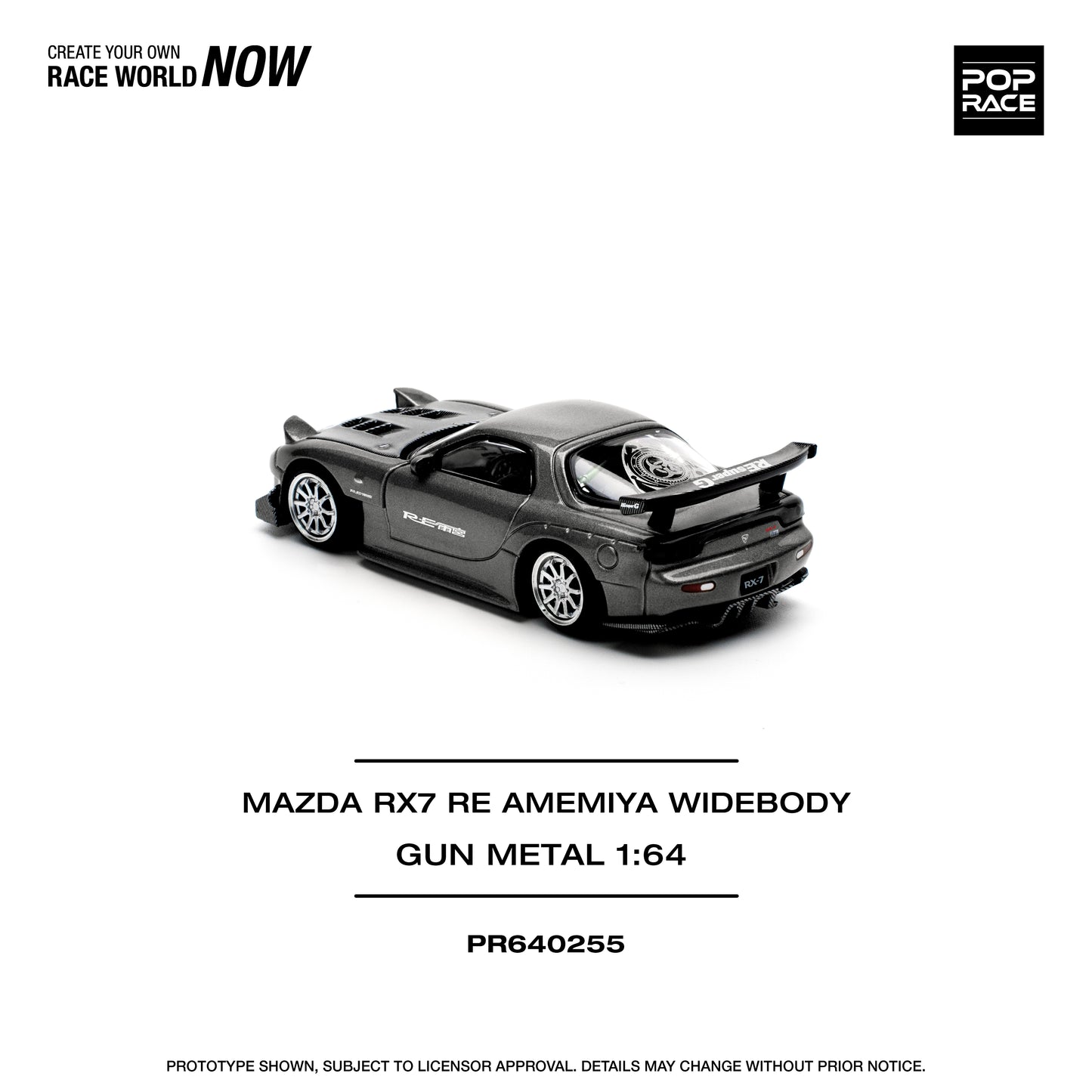 POP RACE PR64-255 MAZDA RX7 RE-AMEMIYA