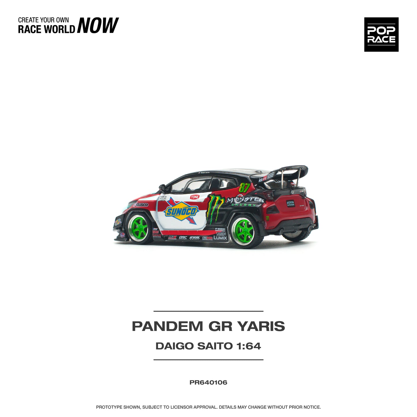 Pop Race PR64-106 Pandem Gr Yaris